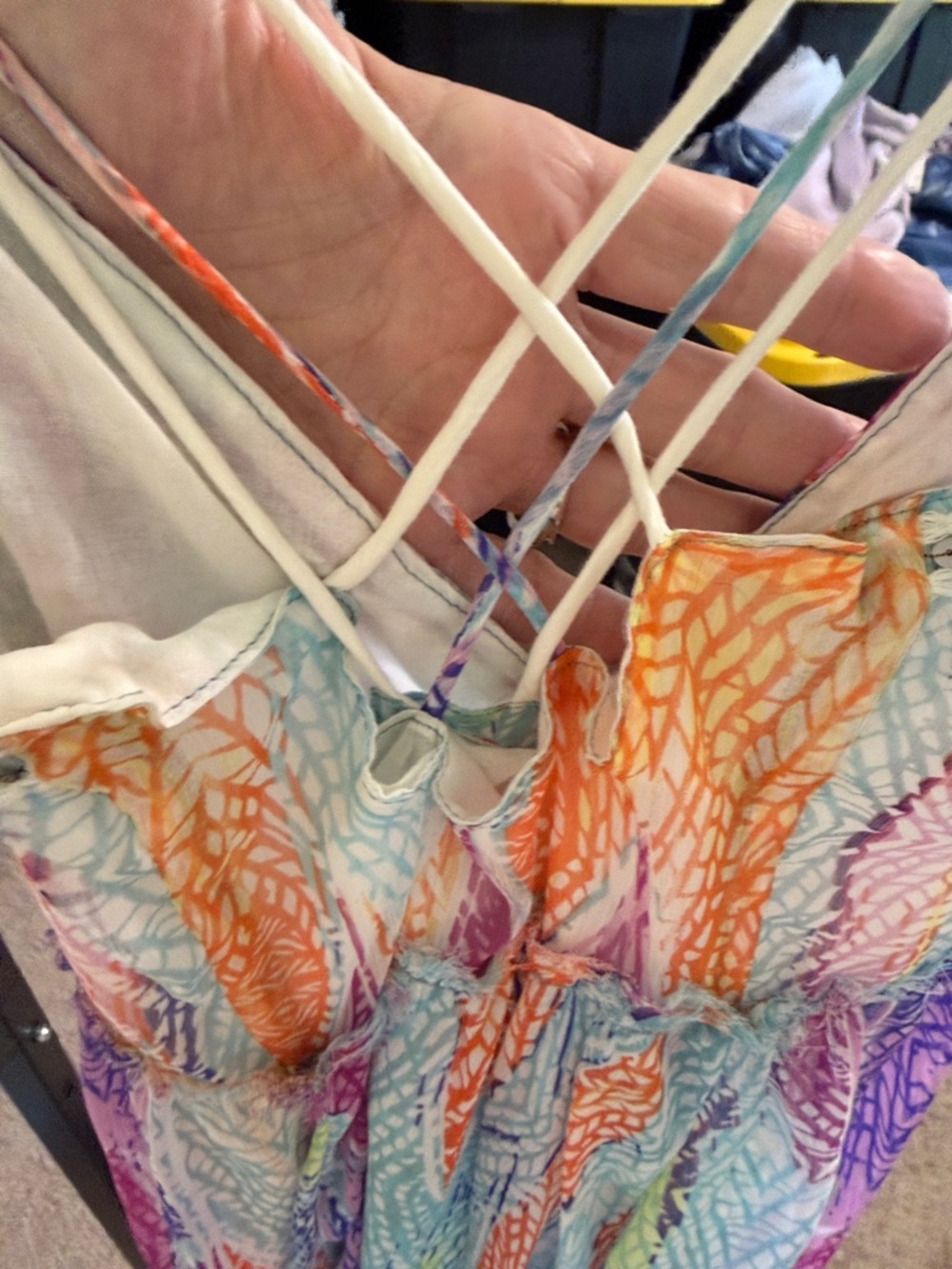 Free people 🌹Pastel Multicolor Maxi Dress with V-Neck - Picture 6 of 15